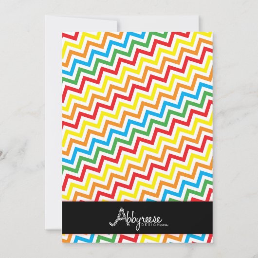 Uitnodiging voor een verjaardag, Bowling schoolbor (Achterkant)