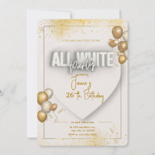 Uitnodiging voor een verjaardagsfeest in geheel wi