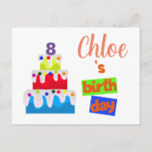 Uitnodiging voor een verjaardagsfeestje (Voorkant)