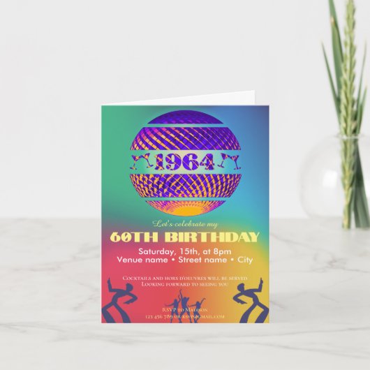 Uitnodiging voor een verjaardagsfeestje 1964 (Voorkant)