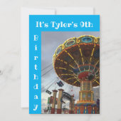 Uitnodiging voor een verjaardagsfeestje in een pre (Voorkant)