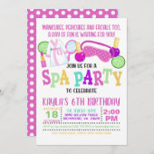 Uitnodiging voor een verjaardagsfeestje in Spa - W (Voorkant / Achterkant)