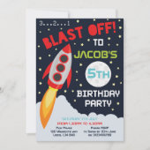 Uitnodiging voor een verjaardagsfeestje met een ru (Voorkant)