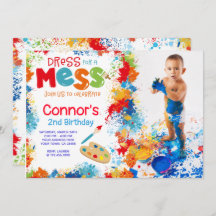 Uitnodiging voor een verjaardagsfeestje met foto