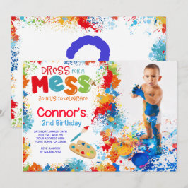 Uitnodiging voor een verjaardagsfeestje met foto