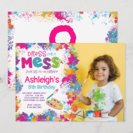 Uitnodiging voor een verjaardagsfeestje met foto