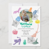 Uitnodiging voor een verjaardagsfeestje met Hallow (Voorkant)