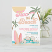 Uitnodiging voor een verjaardagsfeestje op het str (Staand voorkant)