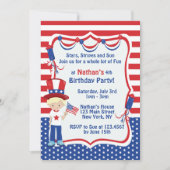 Uitnodiging voor een verjaardagsfeestje op Indepen (Voorkant)