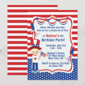 Uitnodiging voor een verjaardagsfeestje op Indepen (Voorkant / Achterkant)