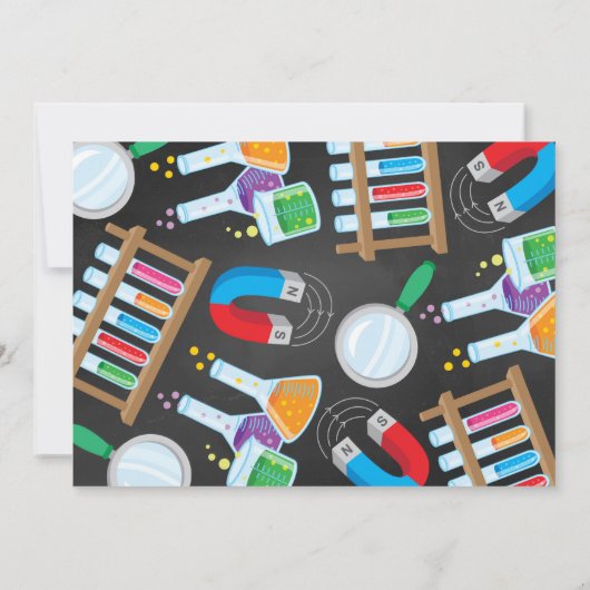 Uitnodiging voor een verjaardagsfeestje voor een w (Achterkant)