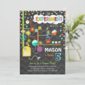 Uitnodiging voor een verjaardagsfeestje voor een w (Staand voorkant)