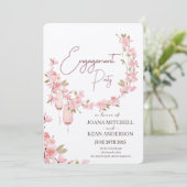 Uitnodiging voor een verlovingsfeest (Staand voorkant)