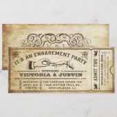 Uitnodiging voor een verlovingsfeest III (Voorkant / Achterkant)