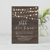 Uitnodiging voor een verrassende partij - Birthday (Staand voorkant)