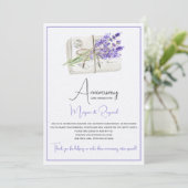 Uitnodiging voor een verrassingsfeest met verjaard (Staand voorkant)