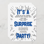 Uitnodiging voor een verrassingsfeestje (Voorkant / Achterkant)