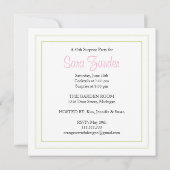 Uitnodiging voor een verrassingspartij (Achterkant)