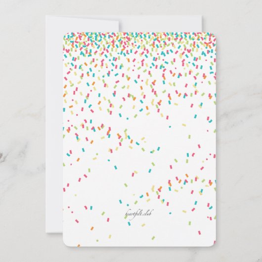 Uitnodiging voor een verrassingspartij (Achterkant)