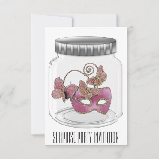Uitnodiging voor een verrassingspartij (Voorkant)