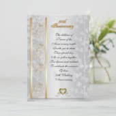 uitnodiging voor een vijftigjarig feest (Staand voorkant)