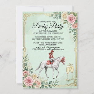 Uitnodiging voor een Vintage Derby Paardenrenparti