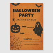 Uitnodiging voor een vintage Halloweenfeest | Grie (Voorkant)