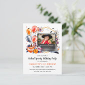 Uitnodiging voor een virtueel verjaardagsfeestje m (Staand voorkant)