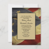  uitnodiging voor een Vlag Wedding (Voorkant)