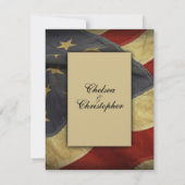  uitnodiging voor een Vlag Wedding (Achterkant)