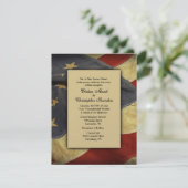  uitnodiging voor een Vlag Wedding (Staand voorkant)