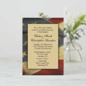  uitnodiging voor een Vlag Wedding (Staand voorkant)