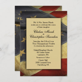  uitnodiging voor een Vlag Wedding