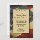  uitnodiging voor een Vlag Wedding (Voorkant)