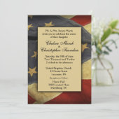  uitnodiging voor een Vlag Wedding (Staand voorkant)