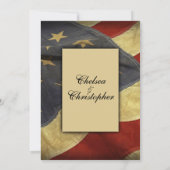  uitnodiging voor een Vlag Wedding (Achterkant)