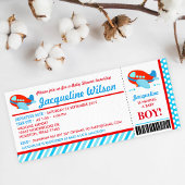 Uitnodiging voor een vliegticket Baby shower