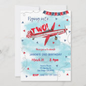 Uitnodiging voor een vliegtuig (Voorkant)