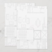 Uitnodiging voor een vloerplan (Voorkant / Achterkant)