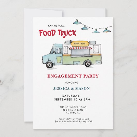 Uitnodiging voor een voedselweddenschap (Voorkant)