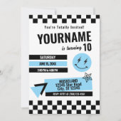 Uitnodiging voor een volledig retro verjaardag (TU (Voorkant)