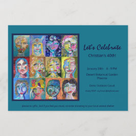 Uitnodiging voor een volwassen verjaardagsfeestje