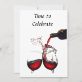 ****UITNODIGING VOOR EEN VOLWASSEN WIJNFEEST***** KAART (Voorkant)