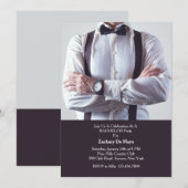 Uitnodiging voor een vrijgezellenfeest in formele  (Voorkant / Achterkant)