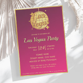 Uitnodiging voor een vrijgezellenfeest in Las Vega