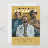 Uitnodiging voor een vrijgezellenfeest met modern  (Voorkant)