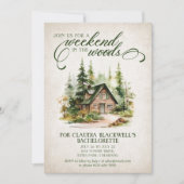 Uitnodiging voor een vrijgezellenweekend in het be (Voorkant)