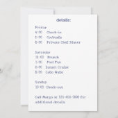 Uitnodiging voor een vrijgezellenweekend in Mexico (Achterkant)