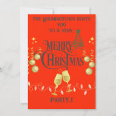 Uitnodiging voor een vrolijk kerstfeest (Voorkant)