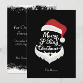 Uitnodiging voor een vrolijk kerstfeest (Voorkant / Achterkant)